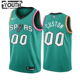 Camiseta Niños NBA San Antonio Spurs Personalizadas 2022-23 Nike City Edition Teal Swingman